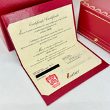 Cartier Love Bracelet White Gold Size 17