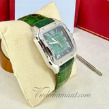 Cartier Santos De Large Watch Green Dial