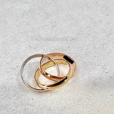 Cartier Trinity Ring Multi Tone Gold Size 50 Classic