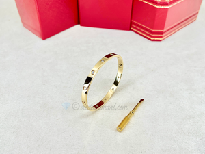 Cartier Love Bracelet Yellow Gold Size 19 10 Diamond