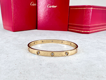 Cartier Love Bracelet Yellow Gold Size 19 10 Diamond