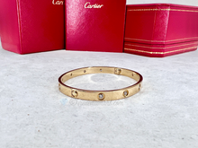 Cartier Love Bracelet Yellow Gold Size 19 10 Diamond