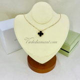 Van Cleef Arpels Vintage Alhambra Necklace Onyx Yellow Gold