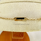 Van Cleef Arpels Vintage Alhambra Necklace Onyx Yellow Gold