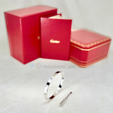 Cartier Love Bracelet White Gold Size 19 4 Diamond