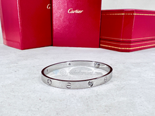 Cartier Love Bracelet White Gold Size 19 4 Diamond