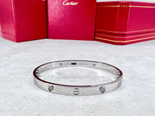 Cartier Love Bracelet White Gold Size 19 4 Diamond