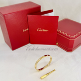 Cartier Love Bracelet Yellow Gold Size 16 10 Diamond