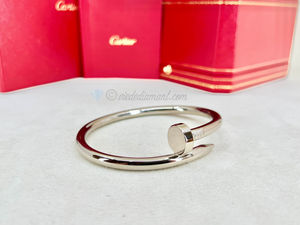 Cartier Juste Un Clou Bracelet Medium White Gold Size 20