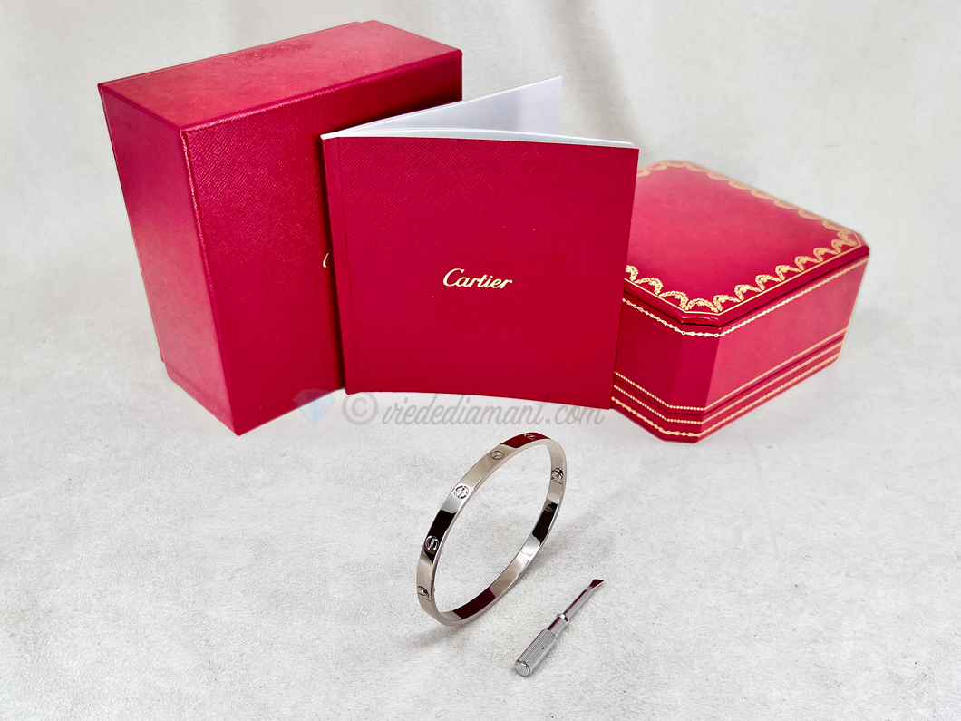 Cartier Love Bracelet White Gold Size 21