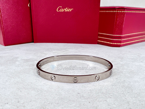 Cartier Love Bracelet White Gold Size 21