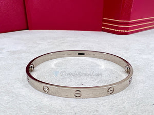 Cartier Love Bracelet White Gold Size 21