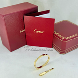 Cartier Love Bracelet Yellow Gold Size 16 4 Diamond