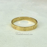 Cartier Love Ring SM Wedding Band Yellow Gold Size 68