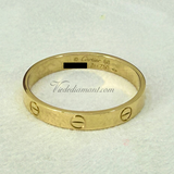Cartier Love Ring SM Wedding Band Yellow Gold Size 68
