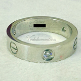 Cartier Love Ring White Gold Size 62 3 Diamond