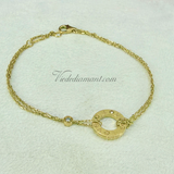 Cartier Love Chain Bracelet Yellow Gold 2 Diamond