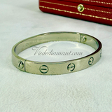 Cartier Love Bracelet White Gold Size 16