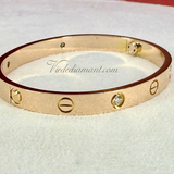 Cartier Love Bracelet Rose Gold Size 17 4 Diamond