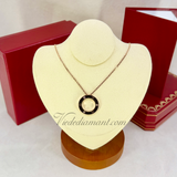 Cartier Love Necklace Rose Gold 42 CM 3 Diamond
