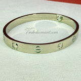 Cartier Love Bracelet White Gold Size 17