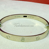Cartier Love Bracelet White Gold Size 17