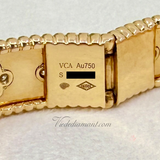 Van Cleef Arpels Perlée Clover Diamonds Bracelet Rose Gold Small