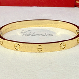 Cartier Love Bracelet Yellow Gold Size 17