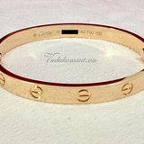 Cartier Love Bracelet Rose Gold Size 16