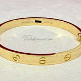 Cartier Love Bracelet Yellow Gold Size 16