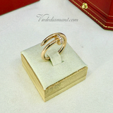 Cartier Juste Un Clou Ring Rose Gold Diamonds Size 56