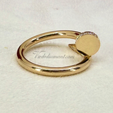 Cartier Juste Un Clou Ring Rose Gold Diamonds Size 56