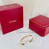 Cartier Love Cuff Bracelet Rose Gold Size 18