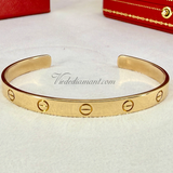 Cartier Love Cuff Bracelet Rose Gold Size 18