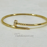 Cartier Juste Un Clou Bracelet SM Yellow Gold Size 17 20 Diamond