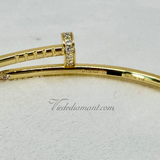 Cartier Juste Un Clou Bracelet SM Yellow Gold Size 17 20 Diamond