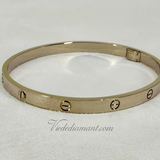 Cartier Love Bracelet White Gold Size 19 MED